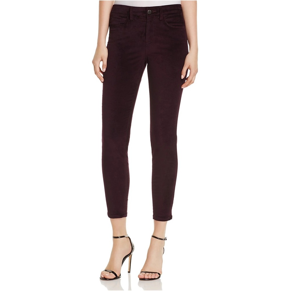 Blank NYC Crybaby Purple Velvet Crop Pants